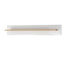 Nordi b | závěsná police P107 | 107 cm | bílá lesk