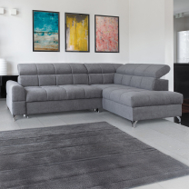Sedací souprava SEMPRE | 270x204 cm | PRAVÁ | rozkládací + úložný prostor | VÝBĚR TKANIN