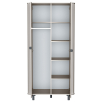 NOVADO s | šatní skříň NO-8 | 98 cm | světle šedá