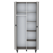 NOVADO s | šatní skříň NO-8 | 98 cm | světle šedá