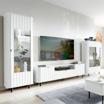 NOVADO b | TV stolek NO-5 | 196 cm | bílá