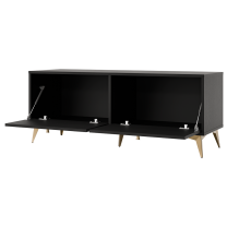 TOKYO 1 c | TV stolek RTV 302 | 120,6 cm | černá grafit/zlatá