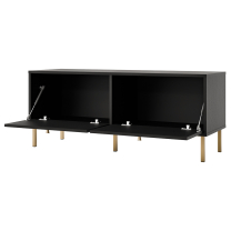 TOKYO 2 c | TV stolek RTV 302 | 120,6 cm | černá grafit/zlatá