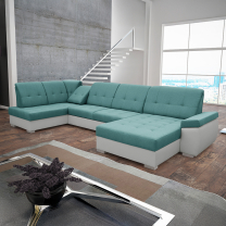 Sedací souprava ZEUS | 162x375x180 cm | LEVÁ | s funkcí RELAX | rozkládací + 2x úložný prostor | VÝBĚR TKANIN