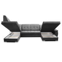Sedací souprava ZEUS | 162x375x180 cm | LEVÁ | s funkcí RELAX | rozkládací + 2x úložný prostor | VÝBĚR TKANIN