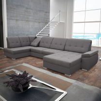 Sedací souprava ZEUS | 162x375x180 cm | LEVÁ | s funkcí RELAX | rozkládací + 2x úložný prostor | VÝBĚR TKANIN