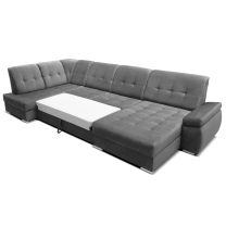 Sedací souprava ZEUS | 162x375x180 cm | LEVÁ | s funkcí RELAX | rozkládací + 2x úložný prostor | VÝBĚR TKANIN