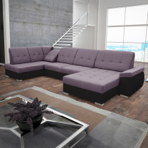 Sedací souprava ZEUS | 162x375x180 cm | LEVÁ | s funkcí RELAX | rozkládací + 2x úložný prostor | VÝBĚR TKANIN