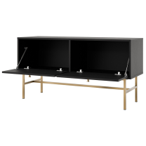 TOKYO 3 c | TV stolek RTV 302 | 120,6 cm | černá grafit/zlatá