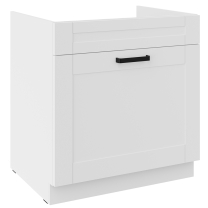LUNA bb | dolní skříňka 80 ZL 1S dřezová | 80 cm | PREMIUM BOX | bílá mat