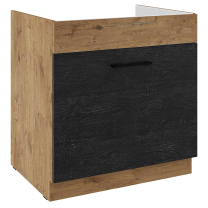 VIGO d | dolní skříňka 80 ZL 1S dřezová | 80 cm | PREMIUM BOX | lancelot/dark wood