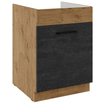 VIGO d | dolní skříňka 60 ZL 1S dřezová | 60 cm | PREMIUM BOX | lancelot/dark wood