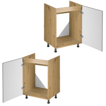 Kuchyně LANGEN šp | sestava C push open | 340 cm | SOKL v CENĚ | artisan/šedá