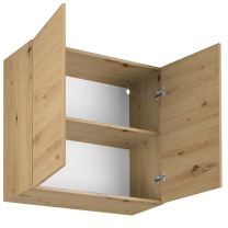 Kuchyně LANGEN šp | sestava D push open | 180 + 200 cm | SOKL v CENĚ | artisan/šedá