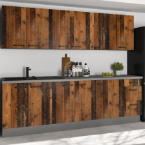 OLD STYLE | dolní kuchyňská skříňka 80 ZL 2F dřezová | 80 cm | antracit/old style