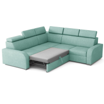 Sedací souprava OSLO L | 250x250 | rozkládací + úložný prostor | světle zelená mint