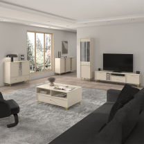 TOKYO 1 b | noční stolek 801 | 51,8 cm | béžová/zlatá