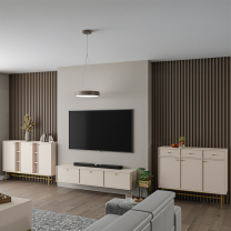 TOKYO 4 b | TV stolek RTV 302 | 120,6 cm | béžová/zlatá