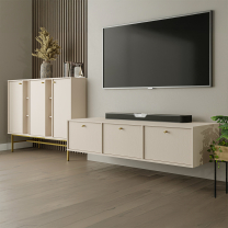 TOKYO 4 b | TV stolek RTV 302 | 120,6 cm | béžová/zlatá