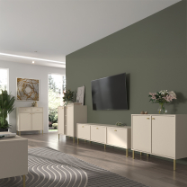 TOKYO 2 b | TV stolek RTV 302 | 120,6 cm | béžová/zlatá
