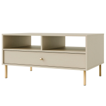 TOKYO 2 b | konferenční stolek 201 | 100,2x65 cm | béžová/zlatá