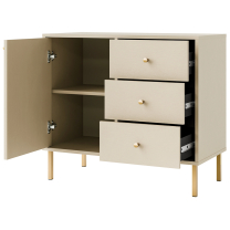 TOKYO 2 b | komoda 814 | 83,6 cm | béžová/zlatá