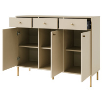 TOKYO 2 b | komoda 827 | 124,5 cm | béžová/zlatá