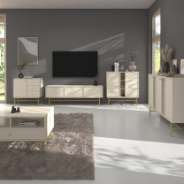 TOKYO 3 b | TV stolek RTV 302 | 120,6 cm | béžová/zlatá