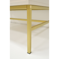 TOKYO 3 b | konferenční stolek 201 | 100,2x65 cm | béžová/zlatá