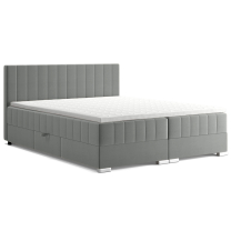Postel dvoulůžko BOXSPRING EDIT + topper v ceně | 180x200 | 16 šedé