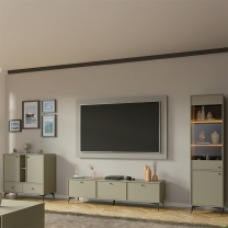 TOKYO 1 e | komoda 823 | 157,7 cm | eukalyptová/černá