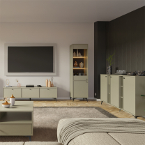 TOKYO 1 e | komoda 823 | 157,7 cm | eukalyptová/černá