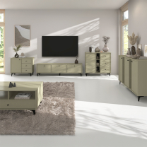 TOKYO 1 e | komoda 825 | 100,2 cm | eukalyptová/černá