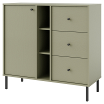 TOKYO 2 e | komoda 824 | 100,2 cm | eukalyptová/černá