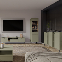 TOKYO 2 e | komoda 814 | 83,6 cm | eukalyptová/černá