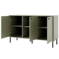 TOKYO 2 e | komoda 813 | 124,5 cm | eukalyptová/černá