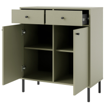 TOKYO 2 e | komoda 826 | 83,6 cm | eukalyptová/černá