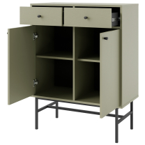 TOKYO 3 e | komoda 826 | 83,6 cm | eukalyptová/černá