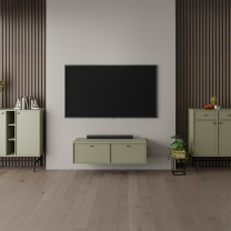 TOKYO 4 e | TV stolek RTV 302 | 120,6 cm | eukalyptová/černá