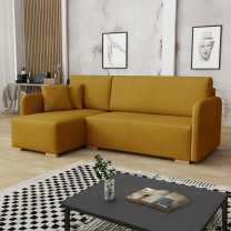 Sedací souprava COMA | 140x220 cm | LEVÁ | rozkládací + úložný prostor | VÝBĚR TKANIN