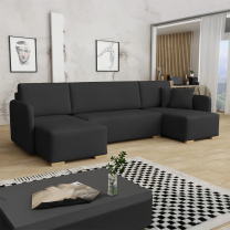 Sedací souprava COMA U | 140x292x140 cm | rozkládací + úložný prostor | VÝBĚR TKANIN