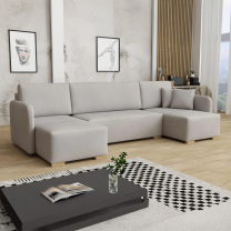 Sedací souprava COMA U | 140x292x140 cm | rozkládací + úložný prostor | VÝBĚR TKANIN