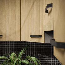 SCANDI sc | dolní skříňka 80 ZL 2 F dřezová | 80 cm | šedá/rybí kost