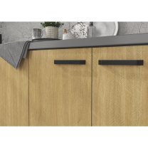 SCANDI sc | dolní skříňka 80 D 2F s policí | 80 cm | šedá/rybí kost
