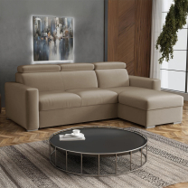 Malá sedací souprava PEDRO L | 235x170 cm | PRAVÁ | rozkládací + úložný prostor | VÝBĚR TKANIN