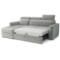 Malá sedací souprava PEDRO L | 170x235 cm | LEVÁ | rozkládací + úložný prostor | VÝBĚR TKANIN
