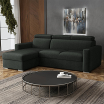 Malá sedací souprava PEDRO L | 170x235 cm | LEVÁ | rozkládací + úložný prostor | VÝBĚR TKANIN