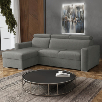 Malá sedací souprava PEDRO L | 170x235 cm | LEVÁ | rozkládací + úložný prostor | VÝBĚR TKANIN