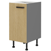 SCANDI sc | dolní skříňka 40 D 1F s policí | 40 cm | šedá/rybí kost
