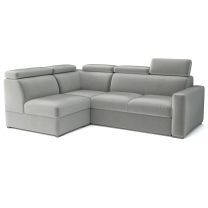 Sedací souprava PEDRO L | 188x250 cm | LEVÁ | rozkládací + úložný prostor | polohovatelné záhlavníky | VÝBĚR TKANIN